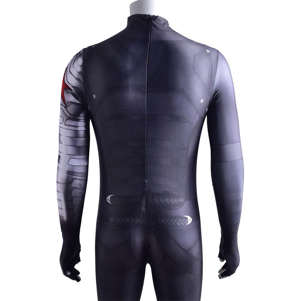 Bucky Barnes Winter Soldier Cosplay Costume Jumpsuit Zentai Party Carnival - zzcosplay