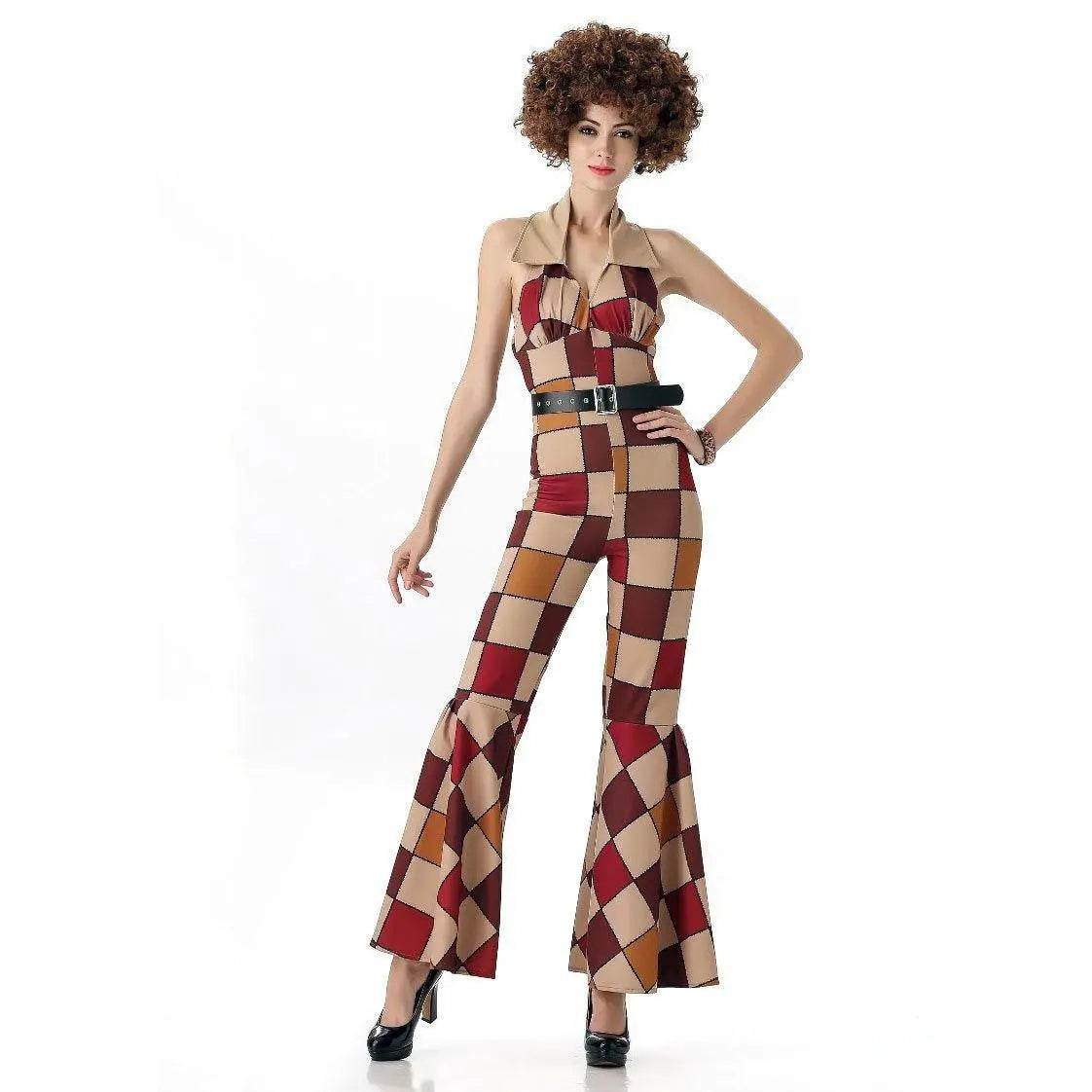 1920s Disco Stage Masquerade Fancy Dress Costumes Halloween For Women Men Leisure Suit - zzcosplay