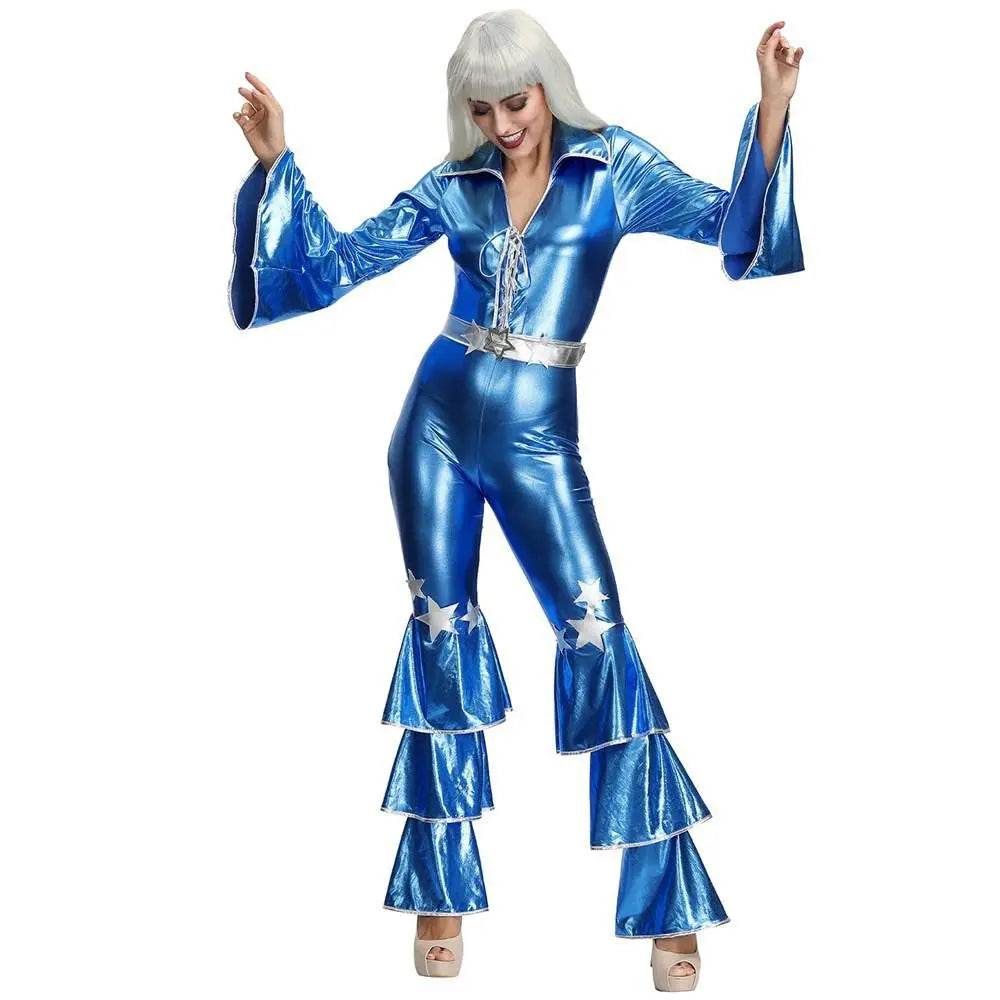 1970s Dancing Dream Blue 70s Costumes - zzcosplay