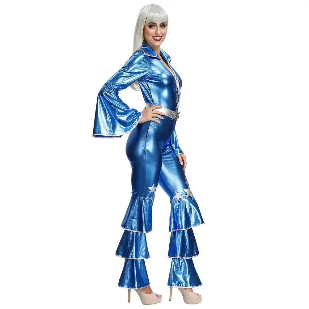 1970s Dancing Dream Blue 70s Costumes - zzcosplay