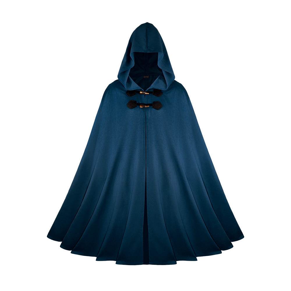 Medieval Suede Cape Halloween Retro Cloak Battle Warrior Role Play Cosplay Costume - zzcosplay