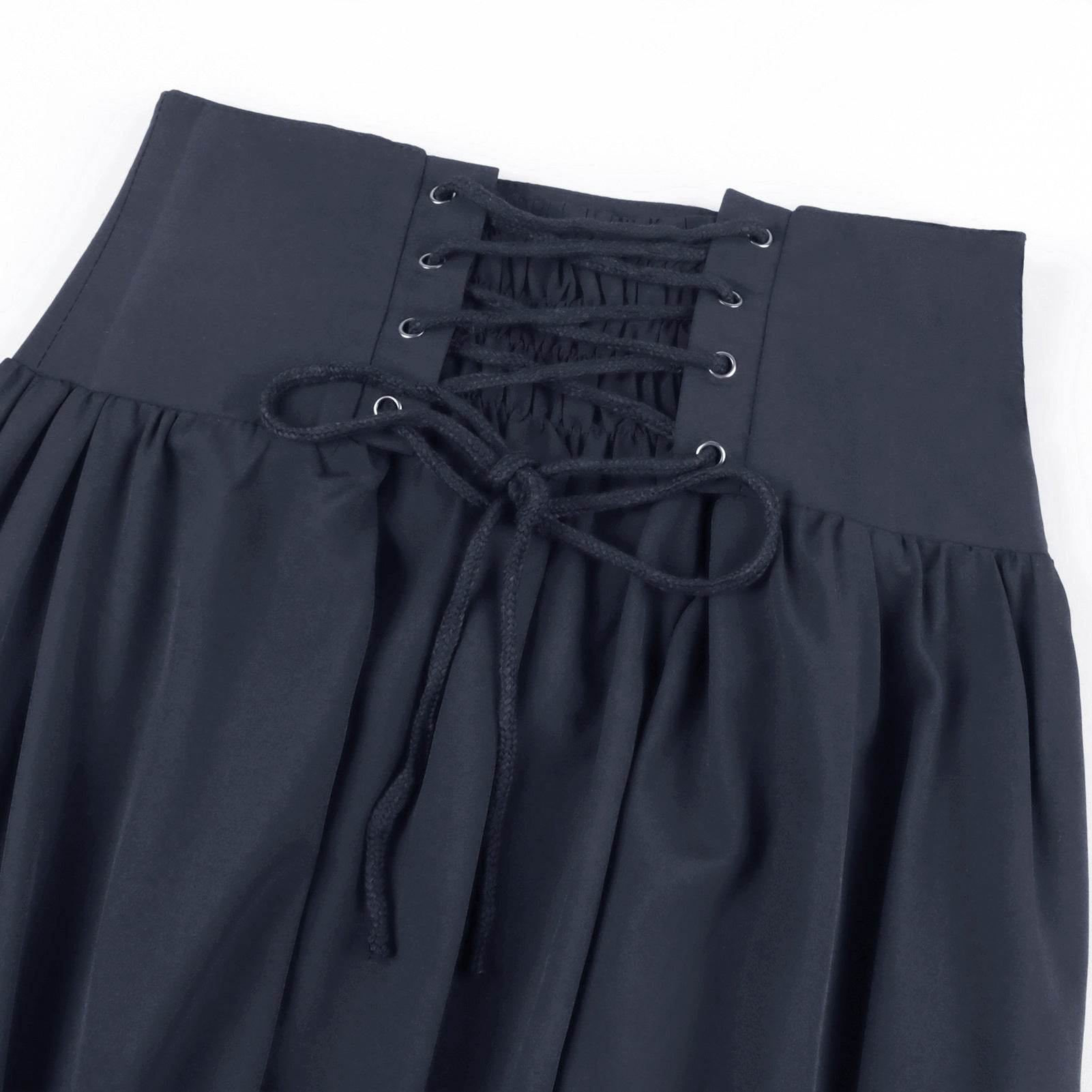 Medieval Women's Retro Style Waist Dance Skirt Dress - zzcosplay