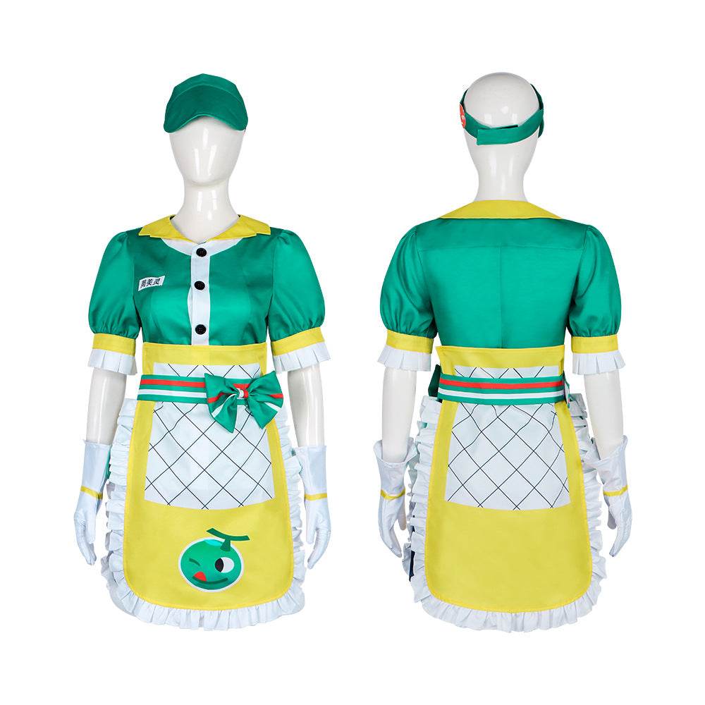 Overwatch Mei Honeydew Skin Cosplay Costume Maid Dress Outfit - zzcosplay