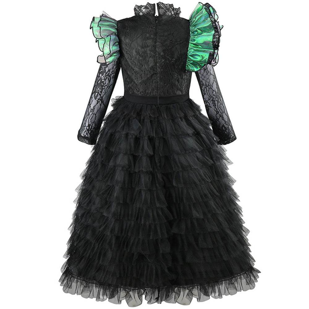 Wicked Black lace dress Halloween holiday party dress - zzcosplay