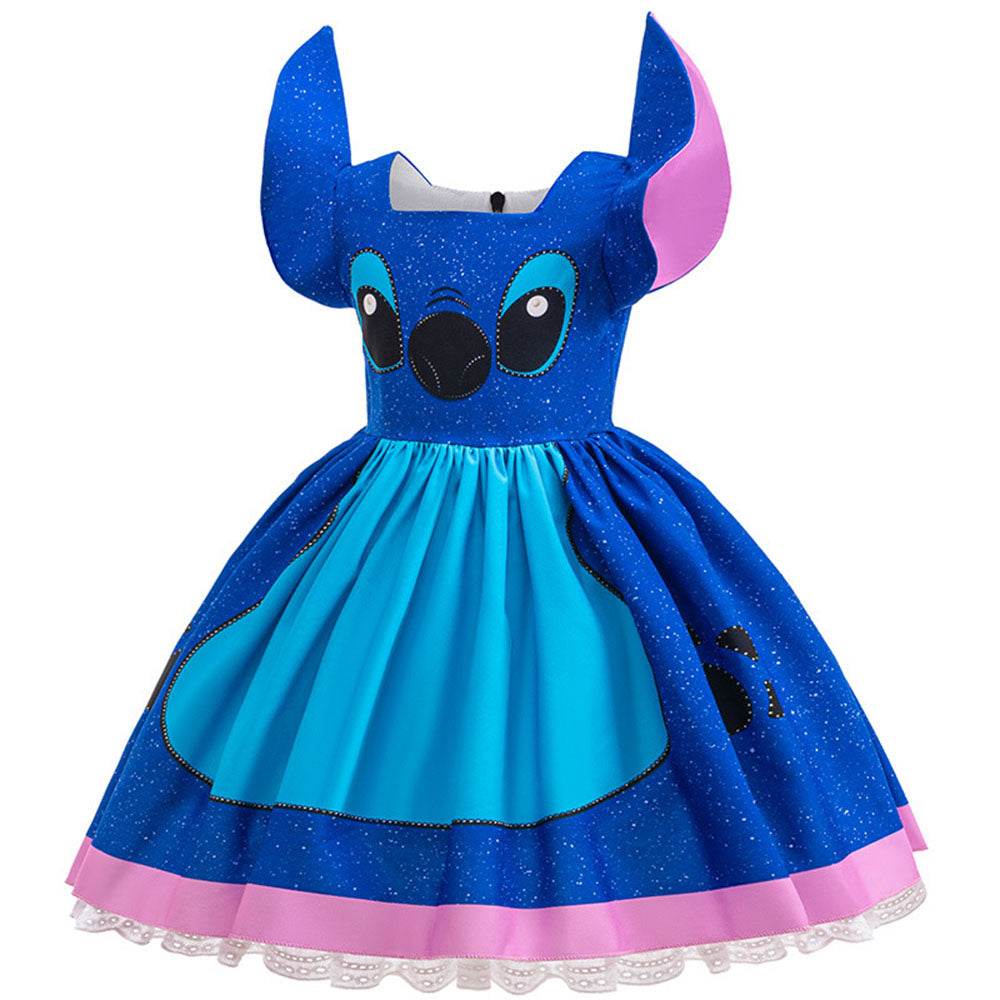Stitch girls cute cosplay dress Costume tutu skirt Halloween - zzcosplay