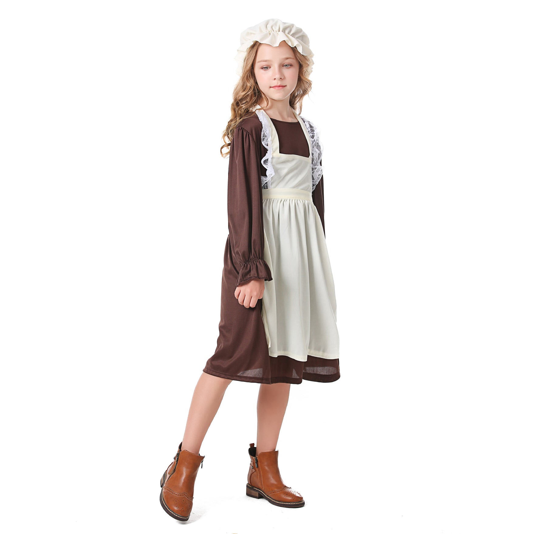 Medieval Costume For Children: European Colonial Poor Man Grandma Costume - ZZCOSPLAY