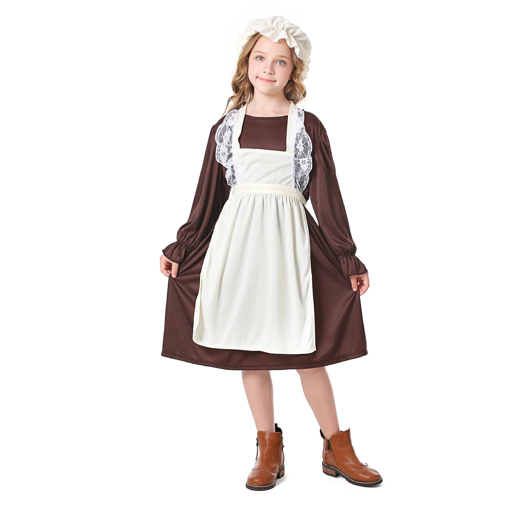 Medieval Costume For Children: European Colonial Poor Man Grandma Costume - ZZCOSPLAY