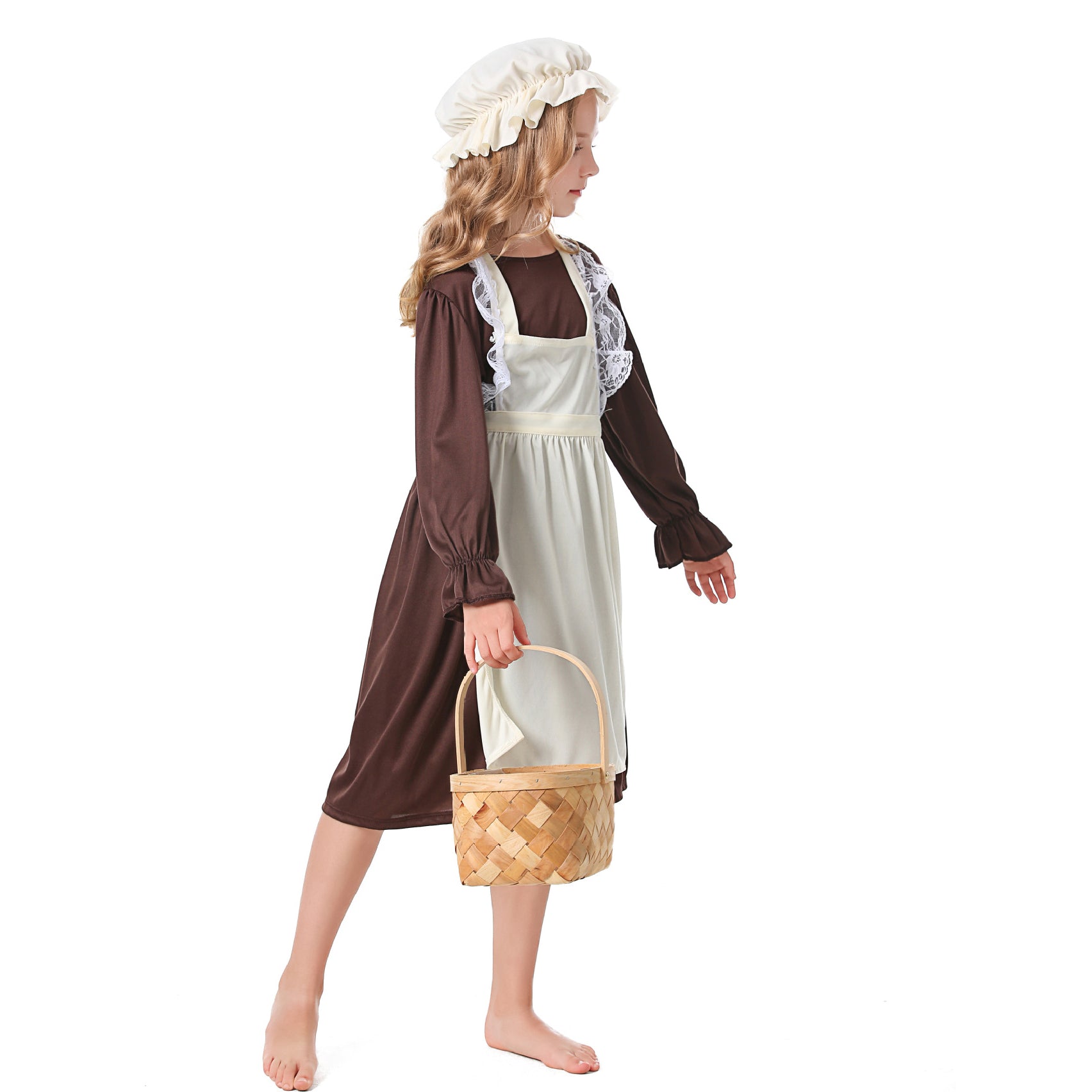 Medieval Costume For Children: European Colonial Poor Man Grandma Costume - ZZCOSPLAY