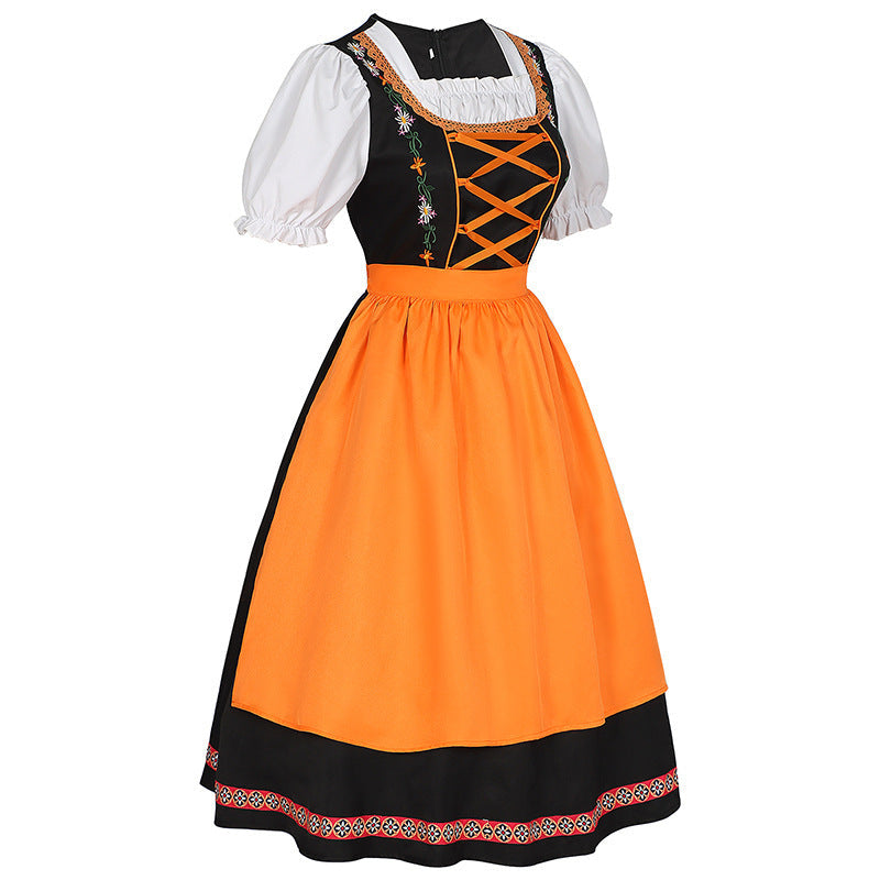 German Oktoberfest Bavarian Nation Costume Overalls Set Halloween Carnival Outfit - ZZCOSPLAY