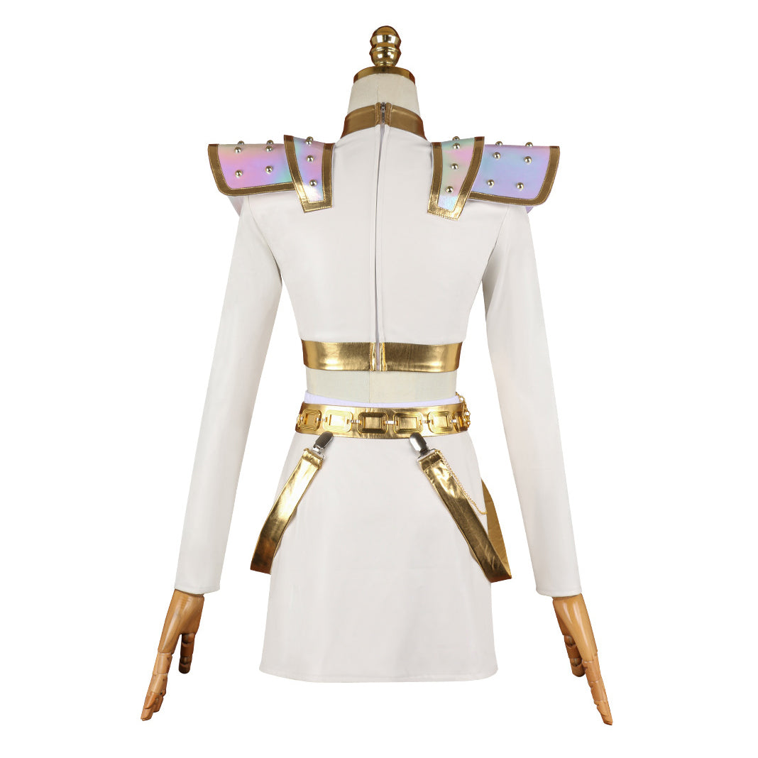 Kpop Witch Hunter Zoe Cosplay Costume Black and Gold Performance - ZZCOSPLAY