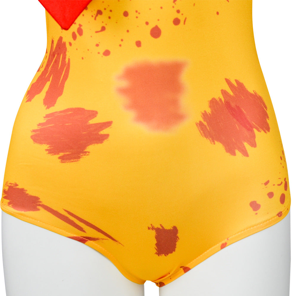 McDonald's Uncle Halloween Clown Costume Carnival Day Cosplay Jumpsuit Set Nightclub For Women Girl - ZZCOSPLAY