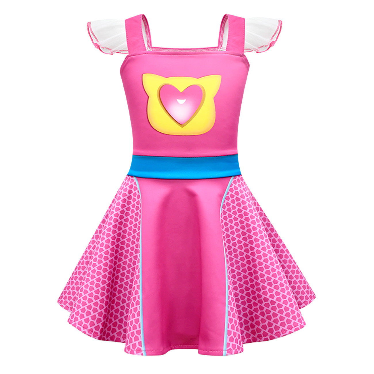 SuperKitties Sparks Buddy Light Up Costume Princess Dresses For Kids Girl - ZZCOSPLAY