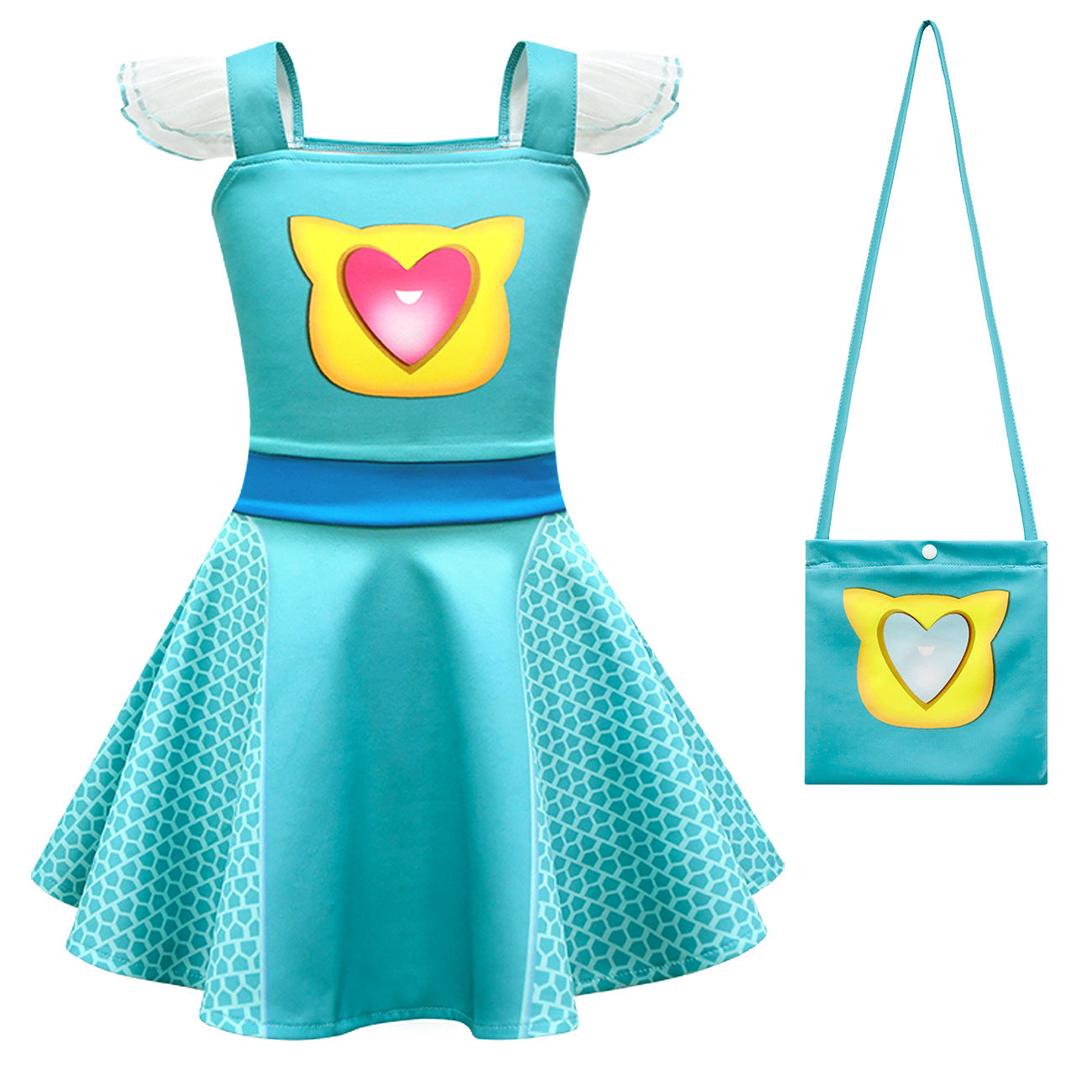 SuperKitties Sparks Buddy Light Up Costume Princess Dresses For Kids Girl - ZZCOSPLAY