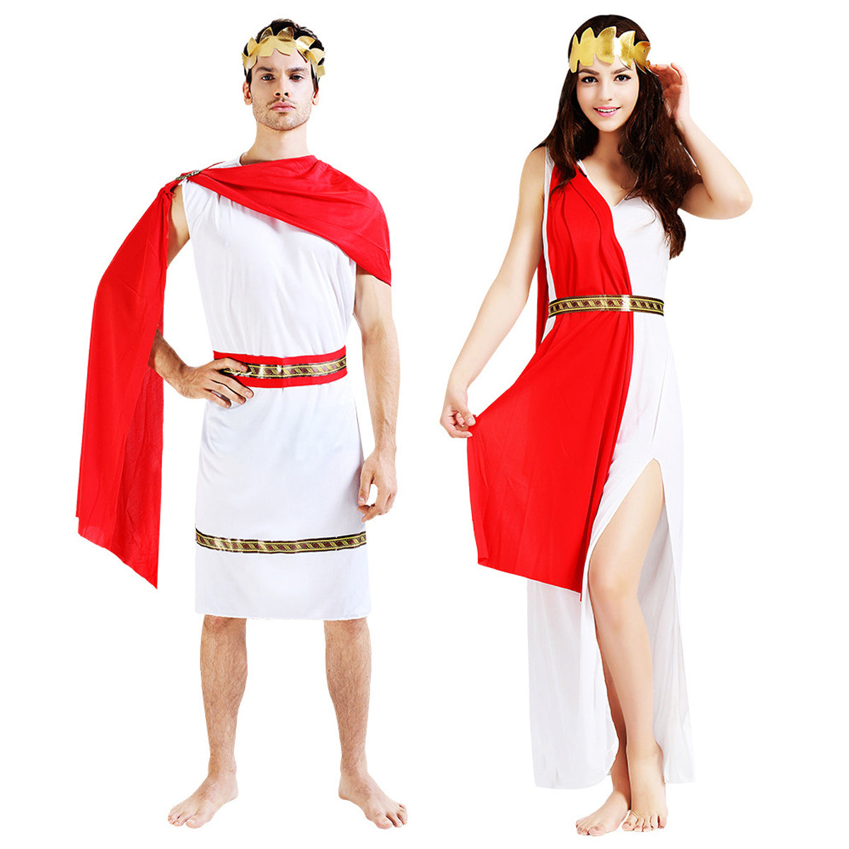 Ancient Egyptian Roman Greek Couple Adult Costume - ZZCOSPLAY