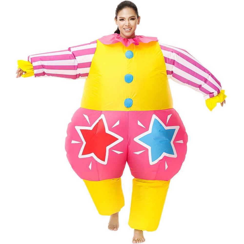 Ballerina Clown Ireland Hula funny Inflatable Costume suit Halloween