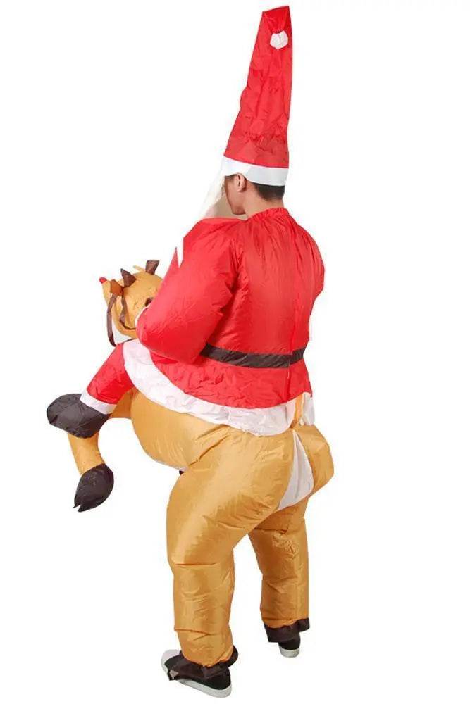 Adult Inflatable Halloween Santa Claus Cosplay Costume Suit - zzcosplay