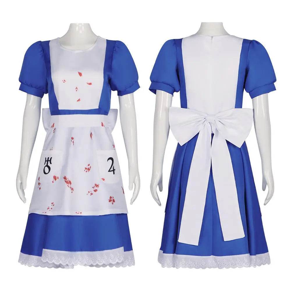 Alice Madness Returns Maid Cosplay Costume Outfit Halloween Carnival Suit - zzcosplay