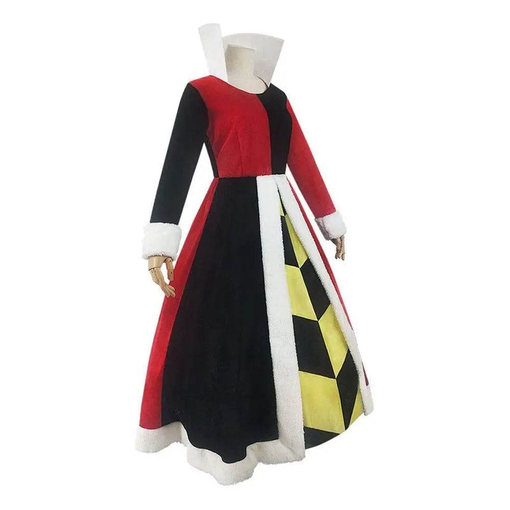 Alice in Wonderland Queen Of Hearts Cosplay Costume Dress Outfits Halloween Carnival Suit - zzcosplay