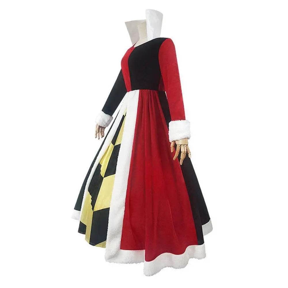 Alice in Wonderland Queen Of Hearts Cosplay Costume Dress Outfits Halloween Carnival Suit - zzcosplay