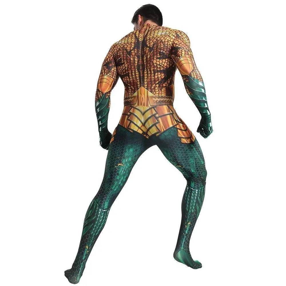 Aquaman 2 Costume Arthur Cosplay Bodysuit Halloween Fancy Cosplay Carnival Suit - zzcosplay