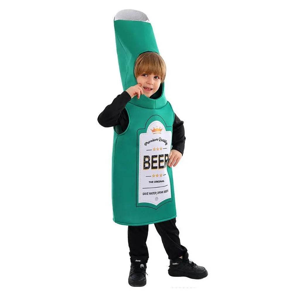 Beer Wine red Bottle Cosplay Costume Children's Day and School Festival Performance Outfit - zzcosplay