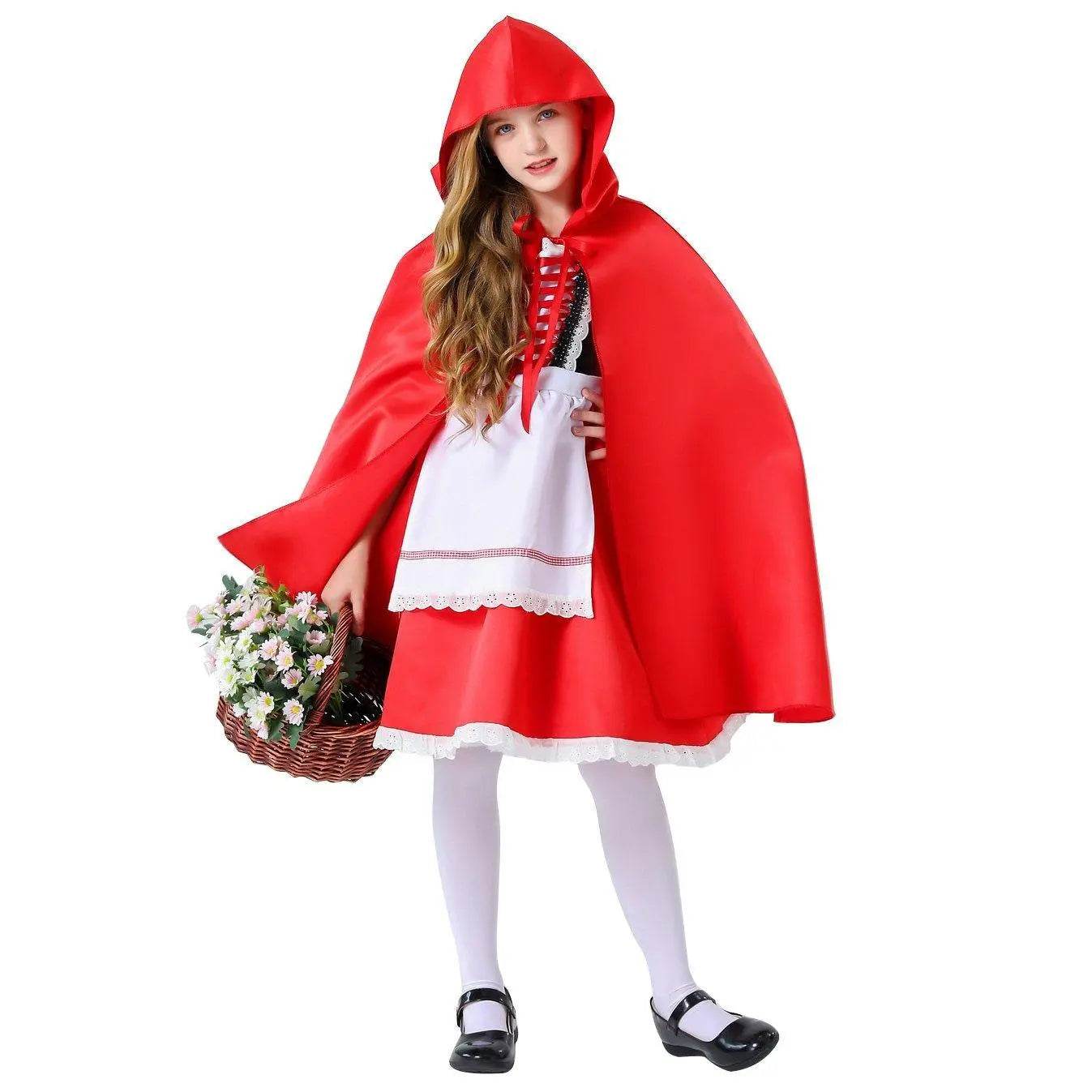 Children's Day Halloween kindergarten Little Red Riding Hood show costume family performance - zzcosplay