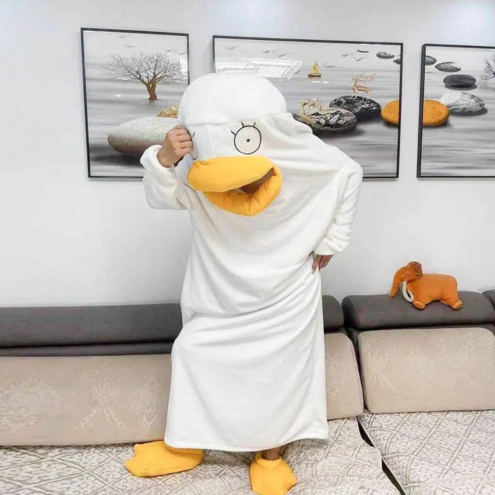 Christmas Pajamas Gintama Elizabeth Duck Blanket Unisex One-piece Bathrobe Nightgown - zzcosplay