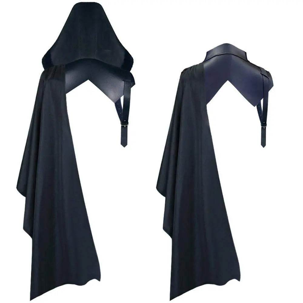 Death Cape Halloween Party Devil Cosplay Costume Vampire Cloak Midcentury Vintage Tippet for Men - zzcosplay
