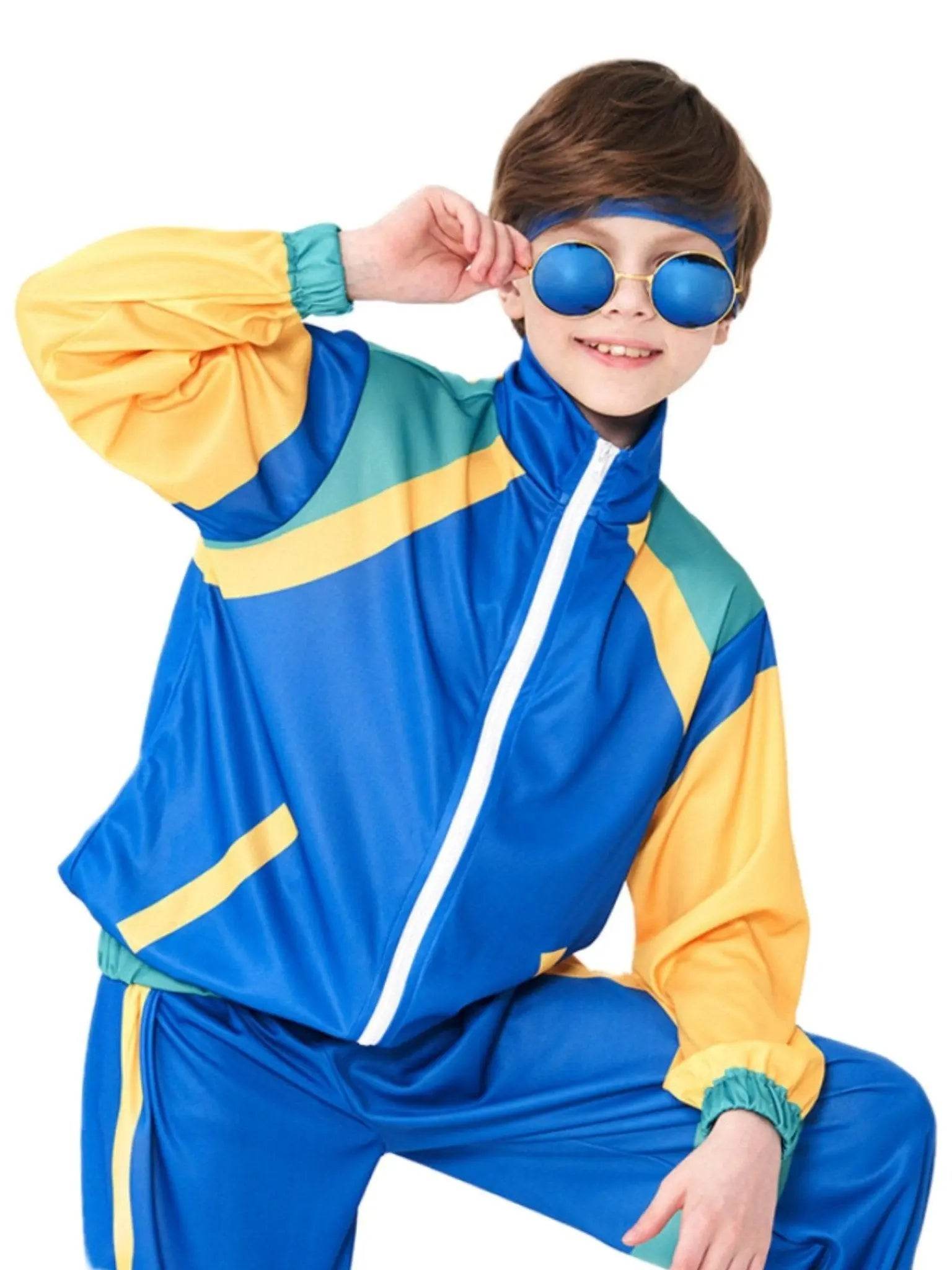 Disco 80S Costume Outfits Dance Set Hip Hop Modern Jazz Team Performance Kids - zzcosplay