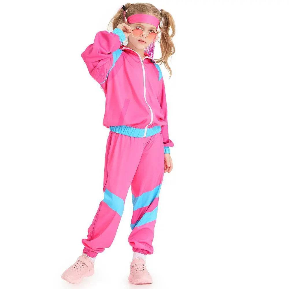 Disco 80S Costume Outfits Dance Set Hip Hop Modern Jazz Team Performance Kids - zzcosplay