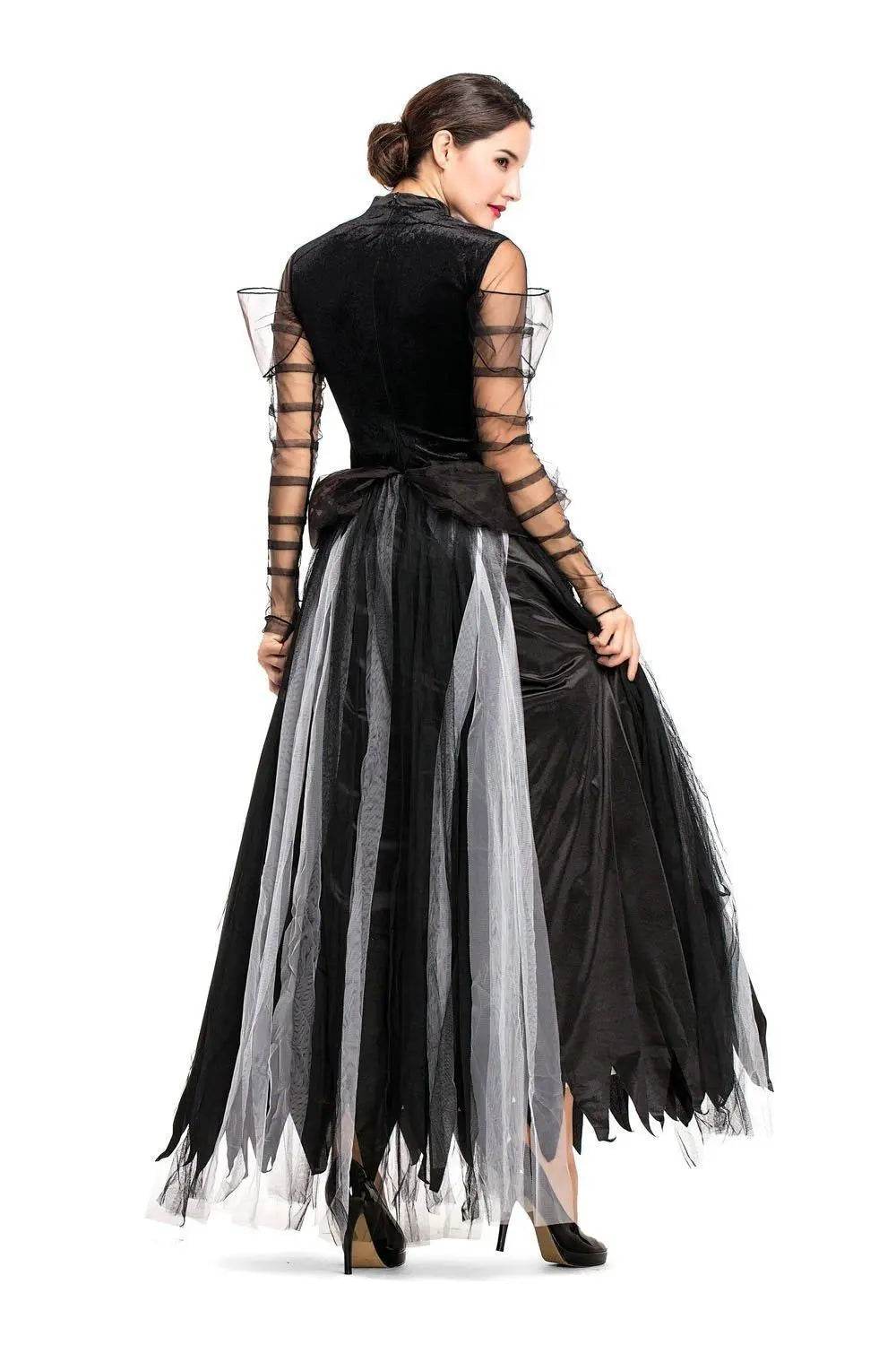 Fairy Tale Black Swan Cos Witch Cos Costume for Halloween Party Prom - zzcosplay