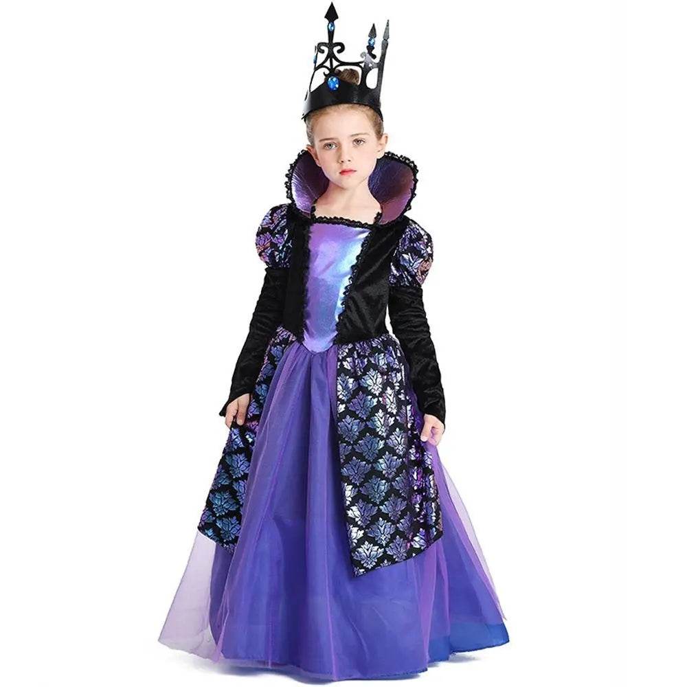 Girl's Twilight-Princess Costume Medieval Purple Court Dress Cosplay Costume - zzcosplay