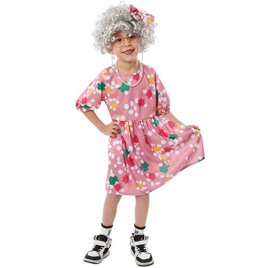 Grandma Cosplay Costume Halloween Children's Day Party Stage Performance Outfit - zzcosplay