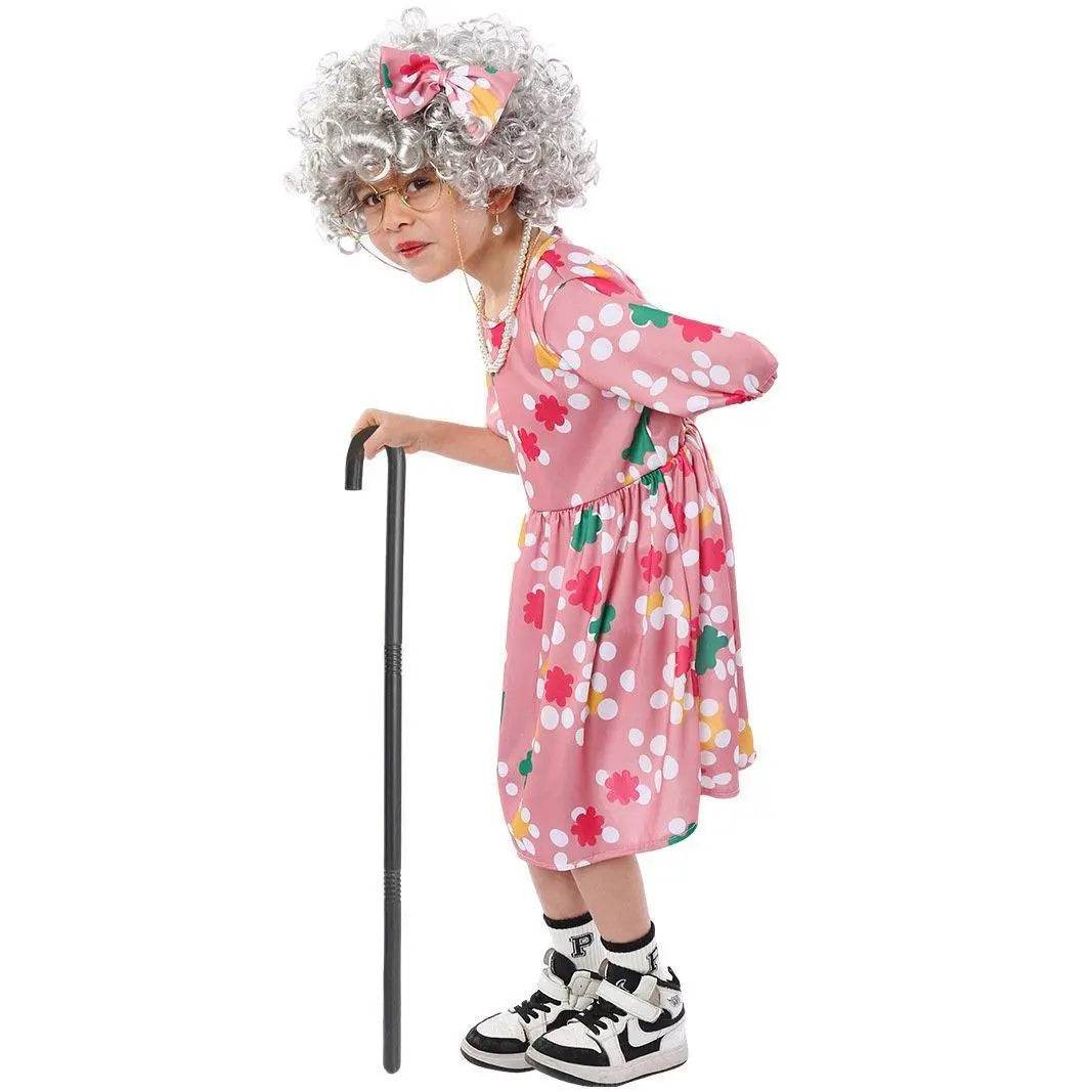 Grandma Cosplay Costume Halloween Children's Day Party Stage Performance Outfit - zzcosplay