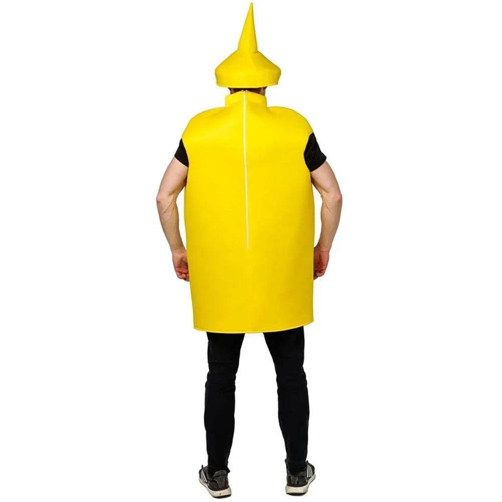 Halloween Adult Couples Mustard Ketchup jumpsuit Costume Cosplay Party - zzcosplay