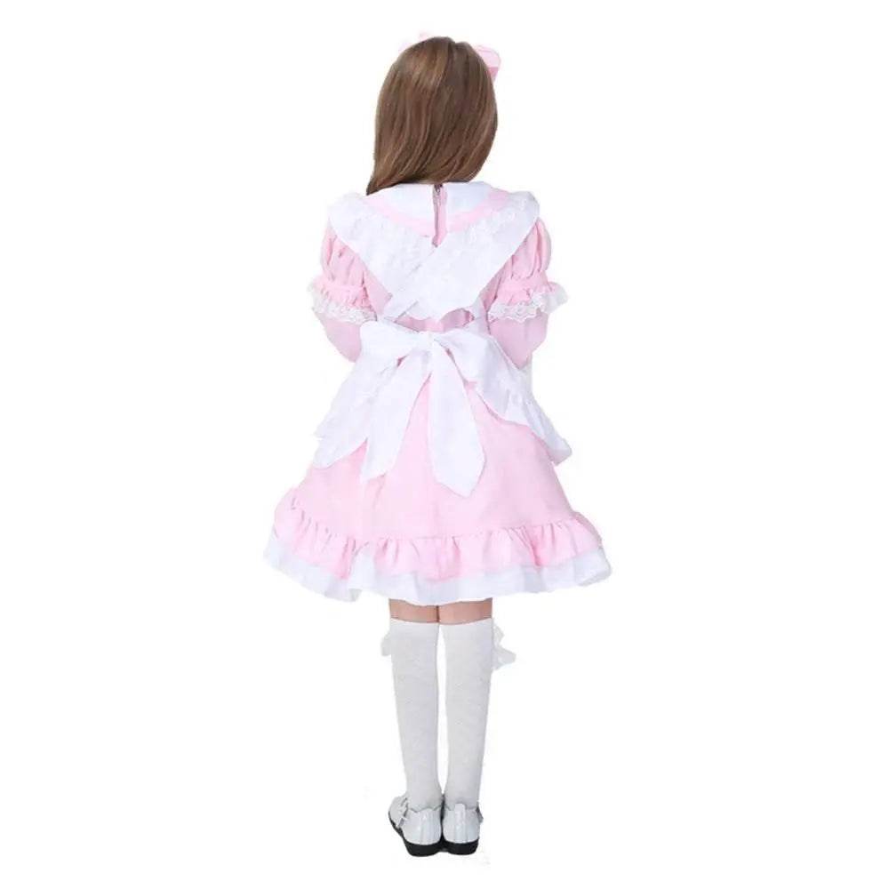 Halloween Alice Dress Girl's Princess Costume Maid Dress for kids - zzcosplay