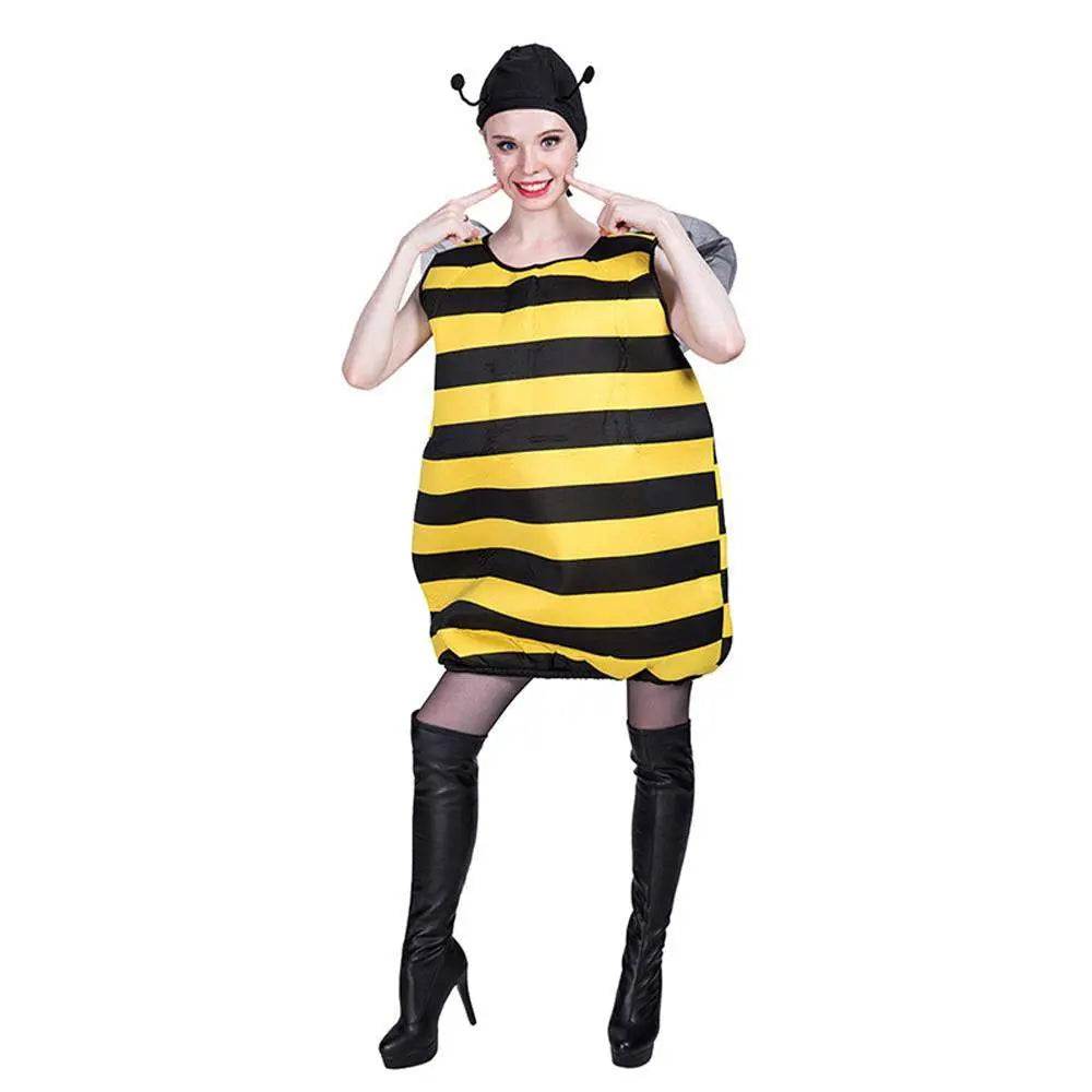 Halloween Bumble Bee Cosplay Costumes Party Animal Outfit Dress Up For Adults - zzcosplay