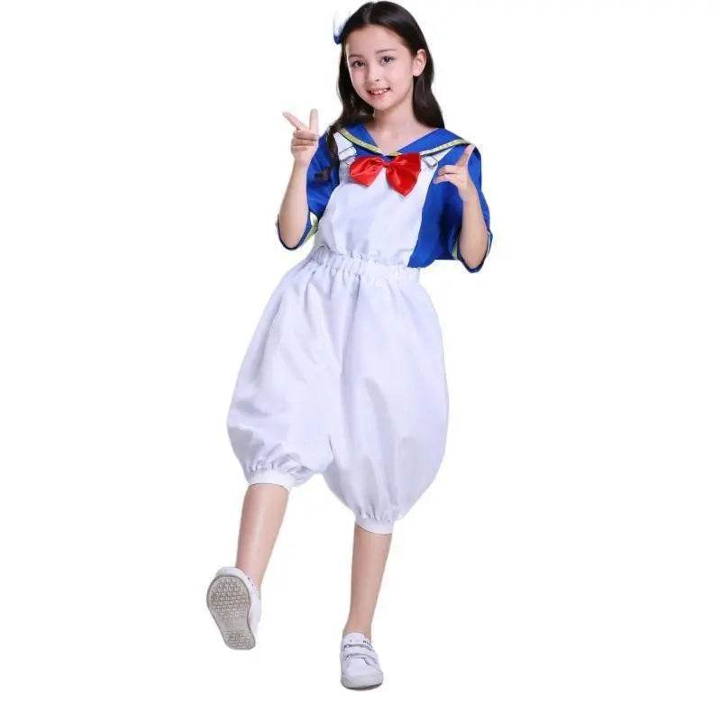 Halloween Sailor Suit Donald Duck Matching Family Cosplay Costume - zzcosplay