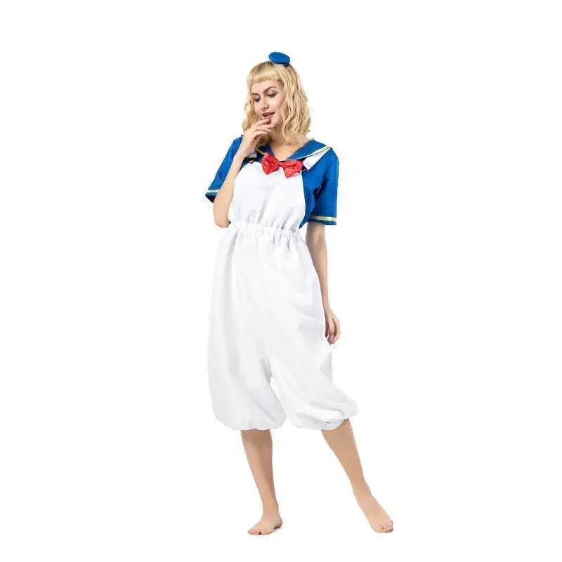 Halloween Sailor Suit Donald Duck Matching Family Cosplay Costume - zzcosplay