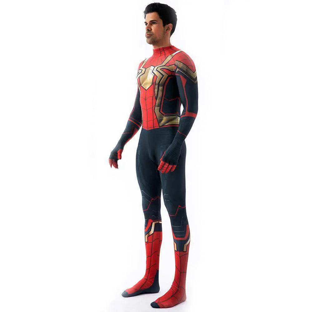 Iron Spider-Man No Way Home Peter Benjamin Parker Costume Cosplay Jumpsuit Halloween - zzcosplay