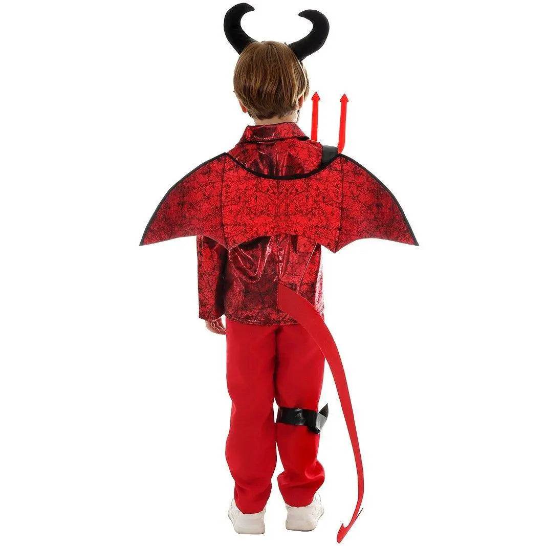 Kid's Punk Style Little Devil Costume Halloween Stage Cosplay - zzcosplay