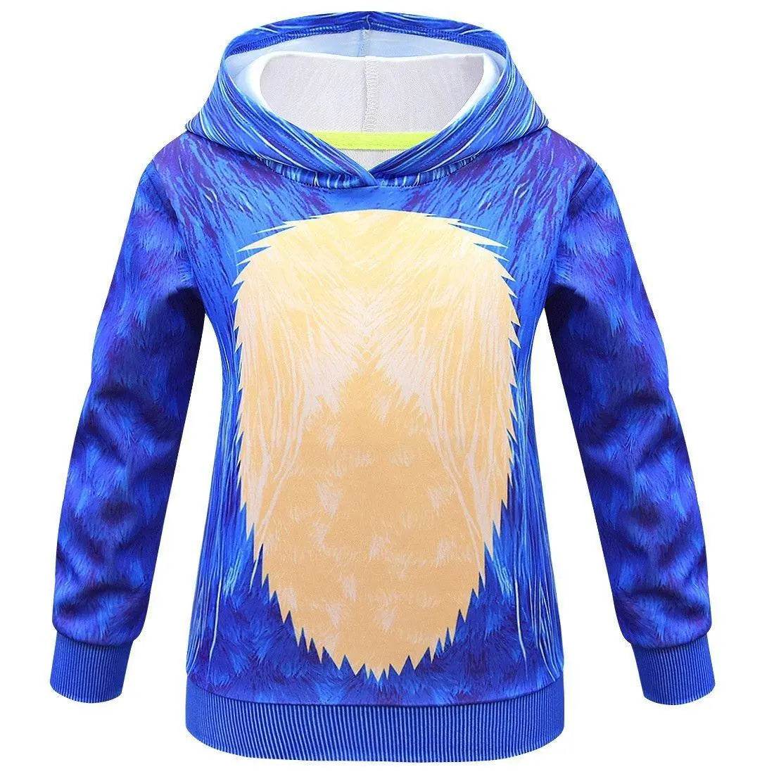 Kids Anime Sonic The Hedgehog Costume Game Halloween Boy Girls Hoodies Pants Sets Outfits - zzcosplay