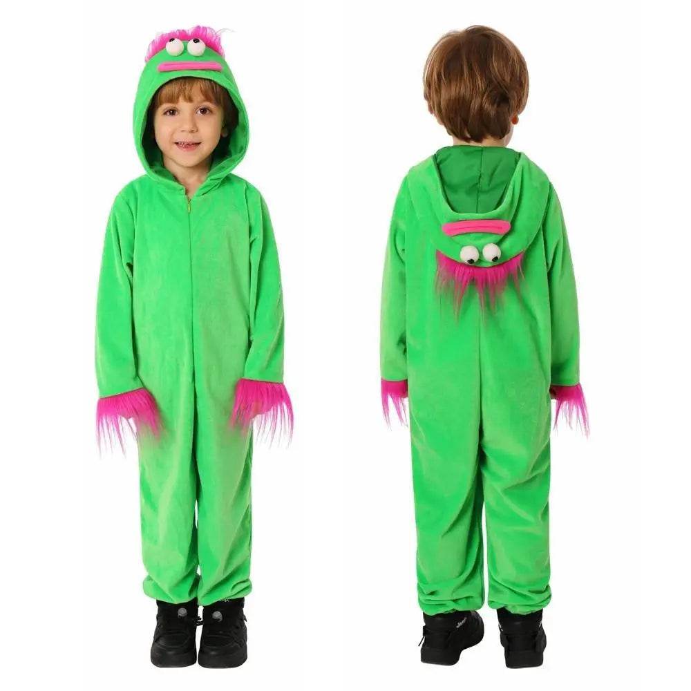 Kids Green Ugly Doll Jumpsuit Party Cosplay Costumes Halloween - zzcosplay