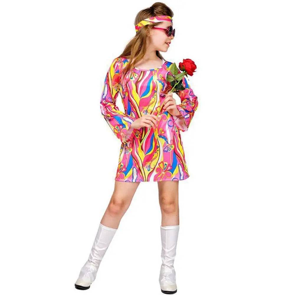 Kids Hip Hop Rock Hippie 80s Costumes Cosplay Halloween Outfit - zzcosplay