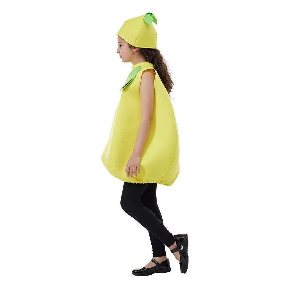 Kids Lemon Baby Fruit Jumpsuit Halloween Cosplay School Party Costumes - zzcosplay