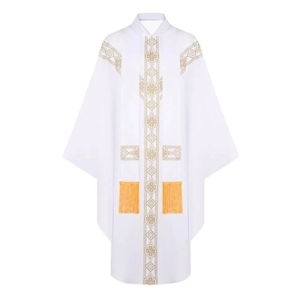 Medieval Cloak Spliced Priest Uniform Cosplay Costume Outfits Halloween Carnival Suit - zzcosplay