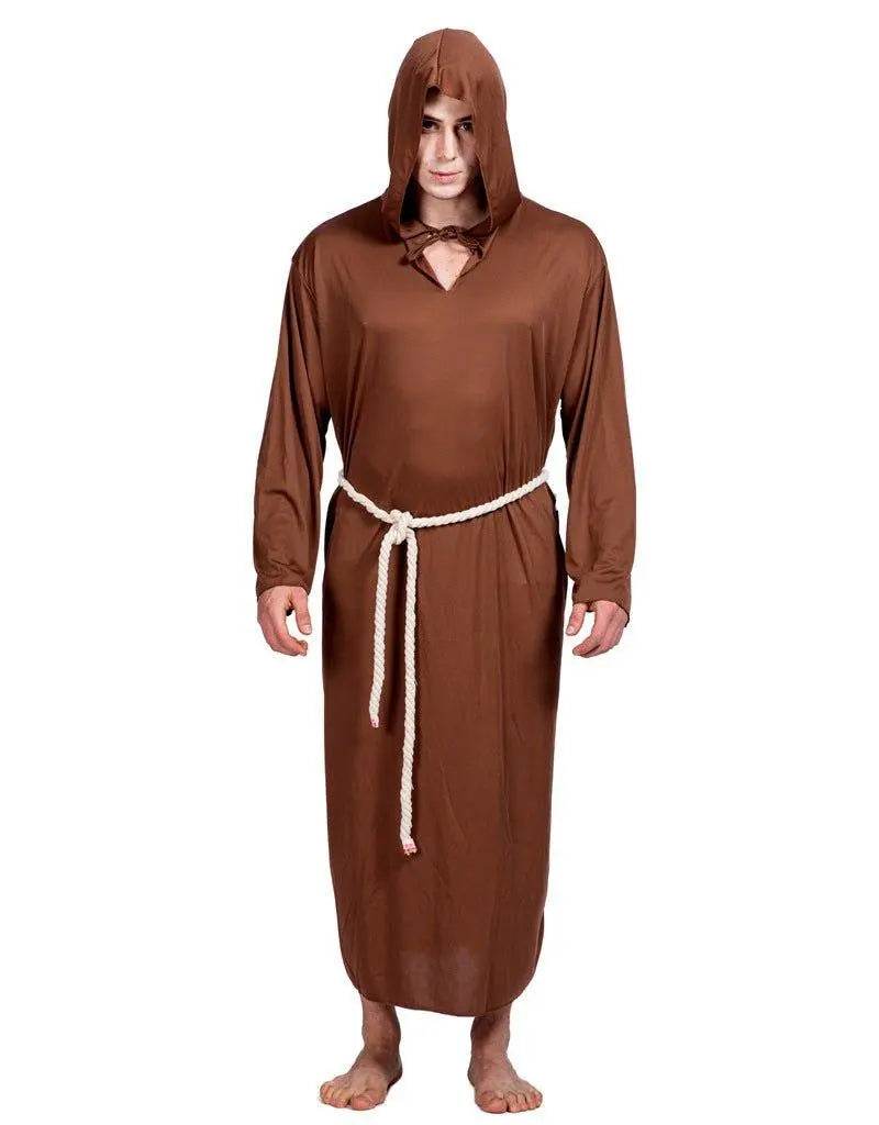 Medieval Monk Robe Priest Robe Halloween Cosplay Stage props show costume - zzcosplay