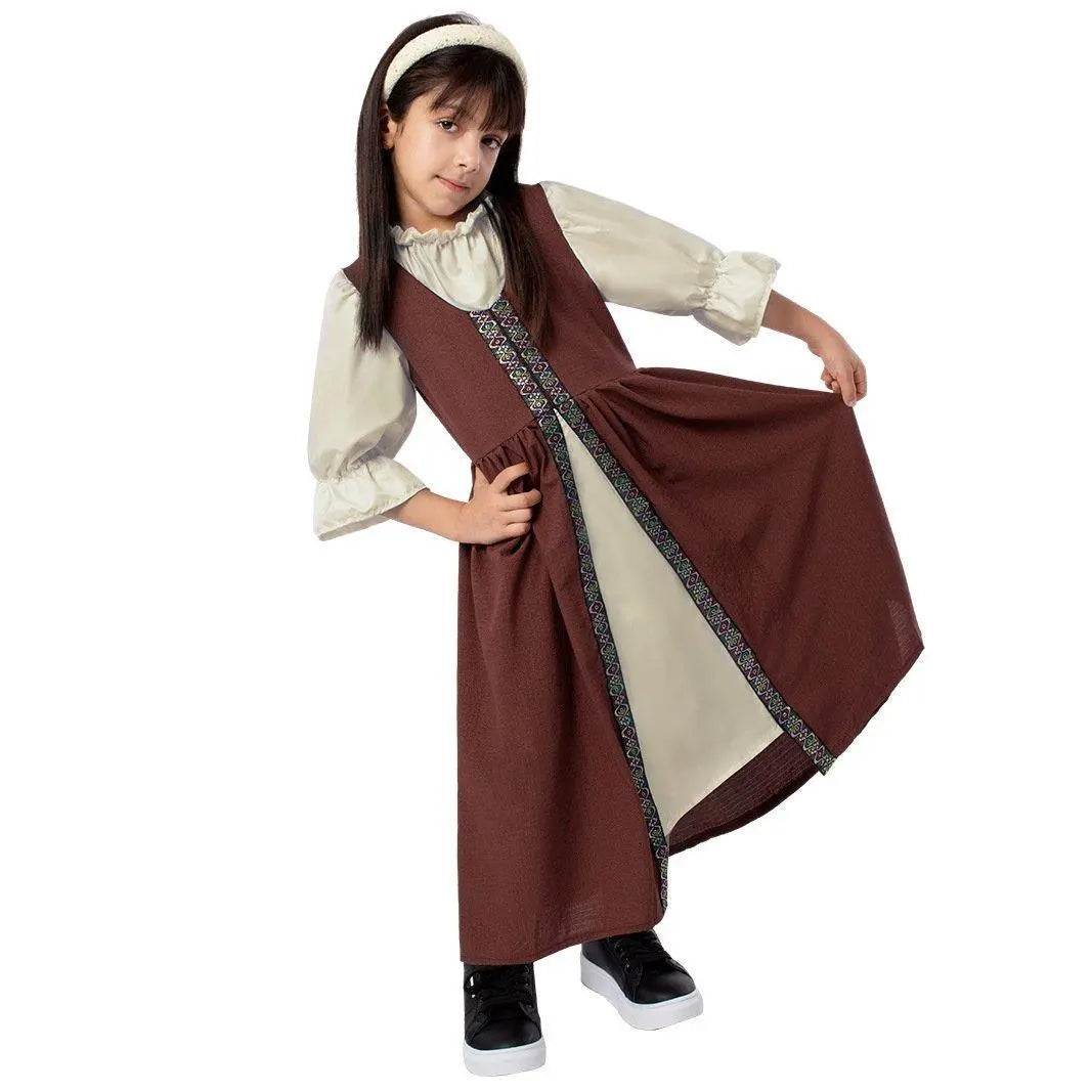 Medieval Palace Dress Vintage Kids Party Halloween Cosplay Costumes - zzcosplay