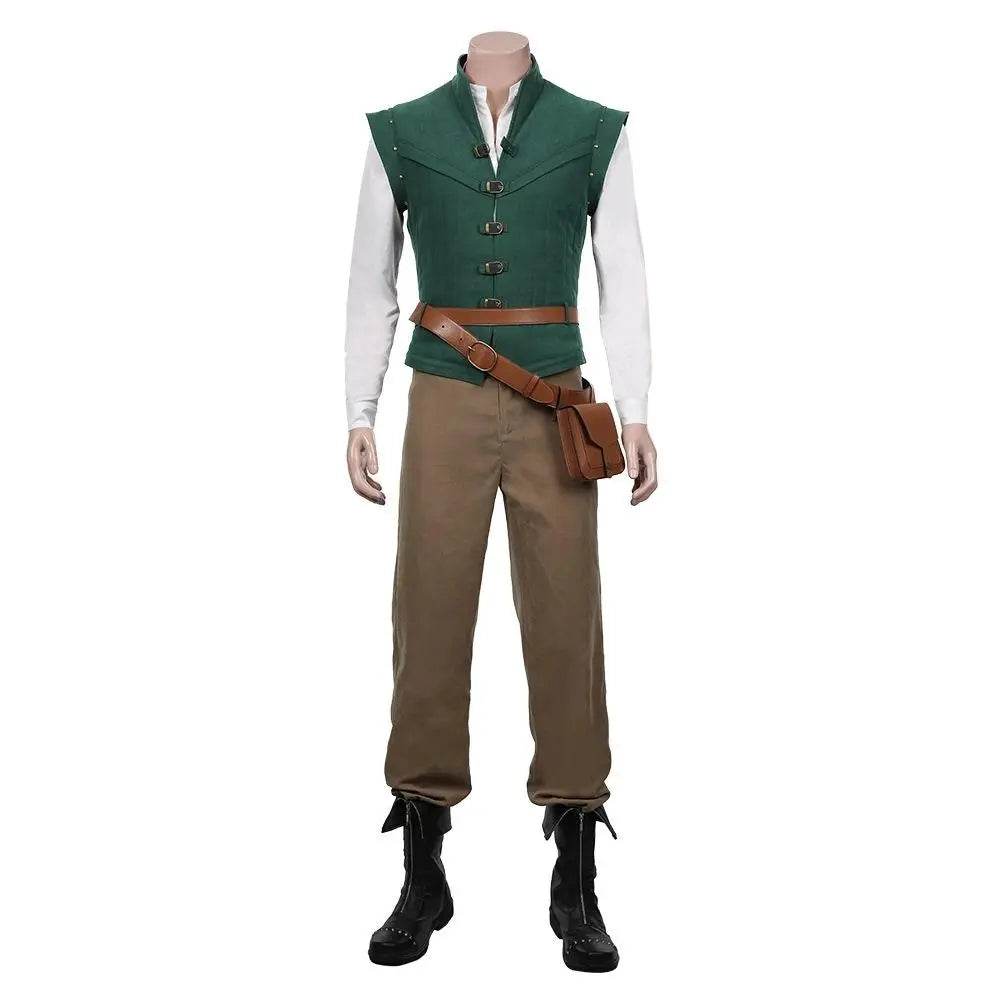 Men Tangled-Flynn Rider Cosplay Costume Vest Shirt Outfits Halloween Carnival Suit - zzcosplay