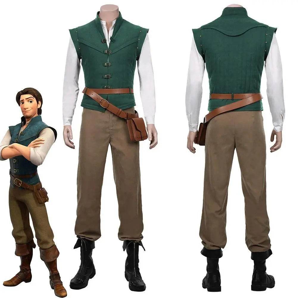 Men Tangled-Flynn Rider Cosplay Costume Vest Shirt Outfits Halloween Carnival Suit - zzcosplay
